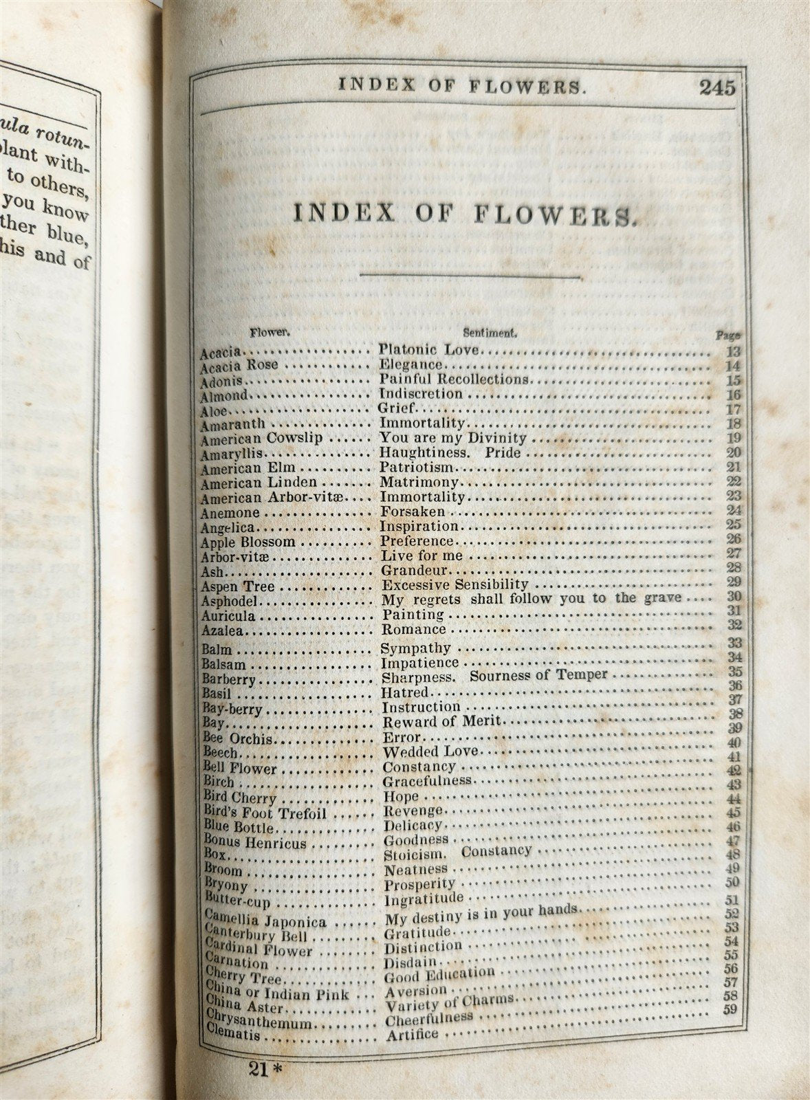 1840 FLORA'S LEXICON LANGUAGE and SENTIMENT of FLOWERS antique ILLUSTRATED