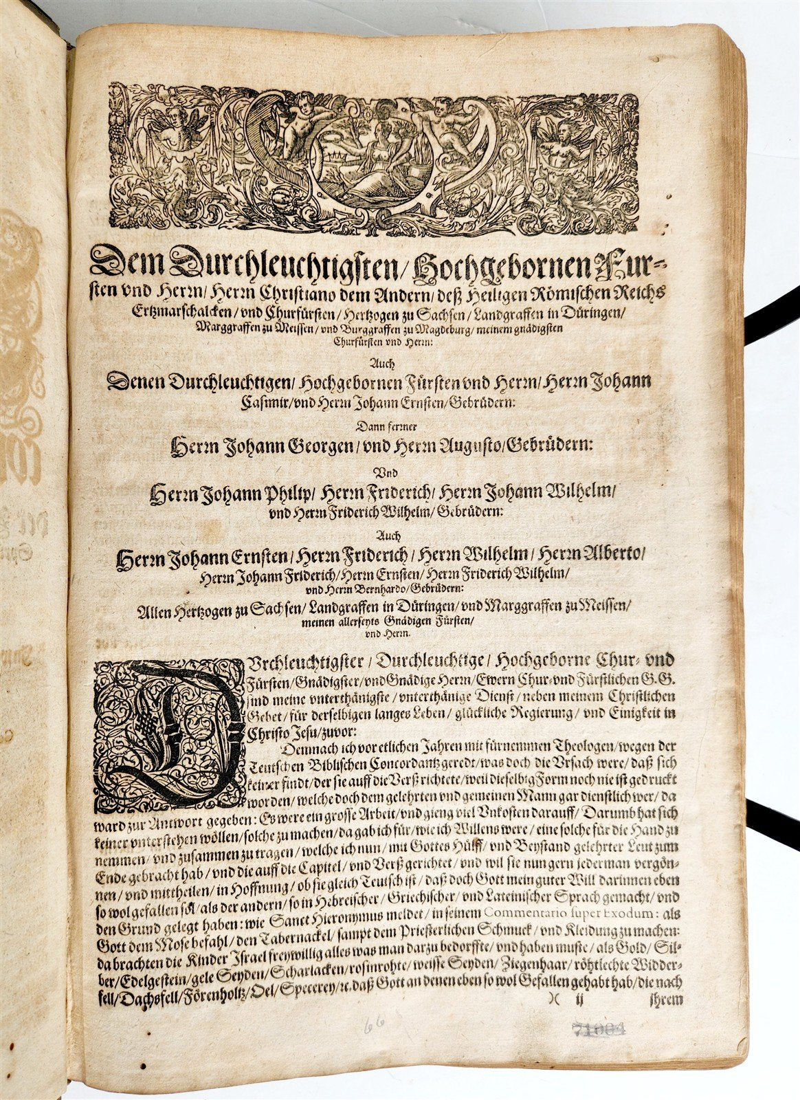1610 BIBLE CONCORDANCE in GERMAN by Conrad Agricola antique PIGSKIN BOUND FOLIO