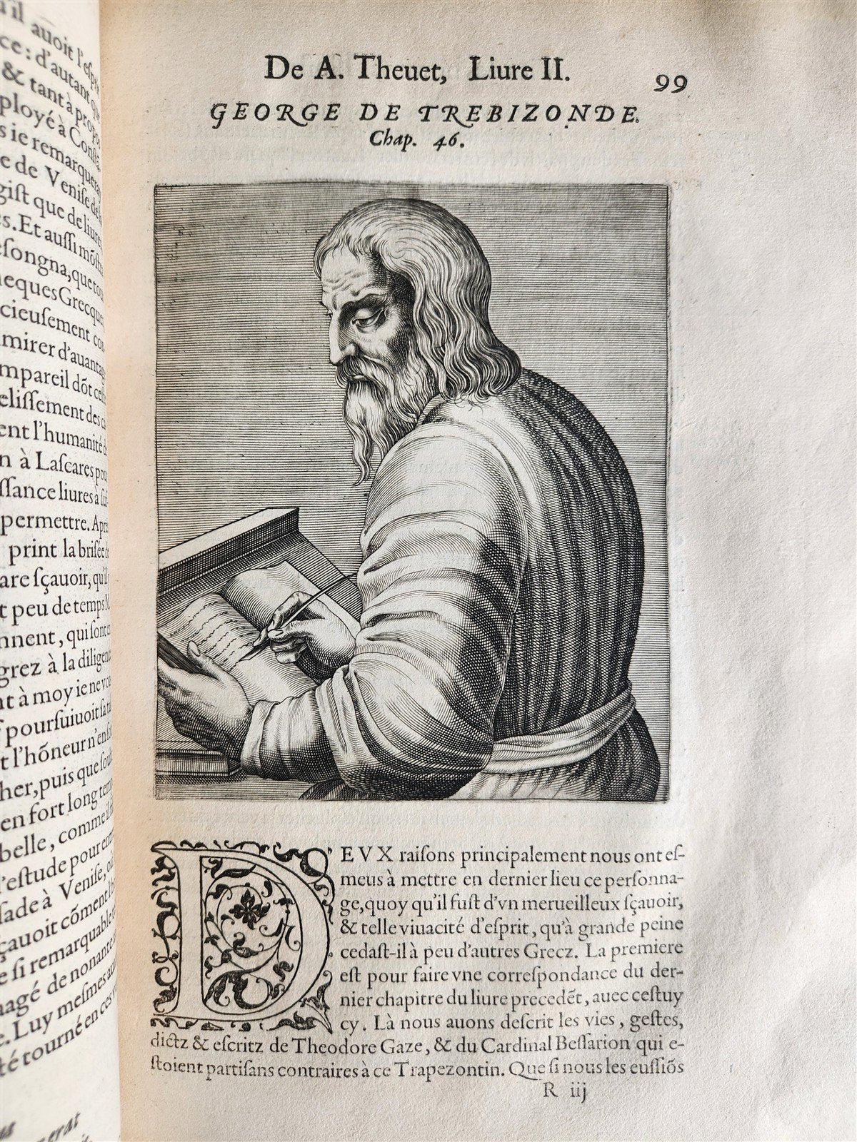 1584 ILLUSTRIOUS GREEK LATIN PAGAN MEN Thevet antique MASSIVE FOLIO illustrated