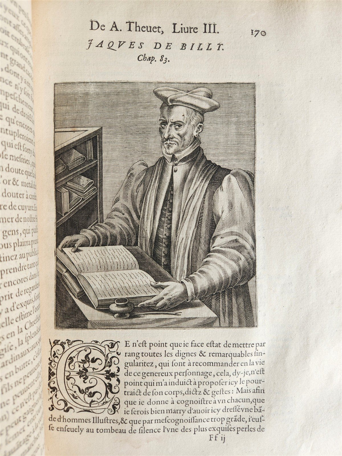 1584 ILLUSTRIOUS GREEK LATIN PAGAN MEN Thevet antique MASSIVE FOLIO illustrated
