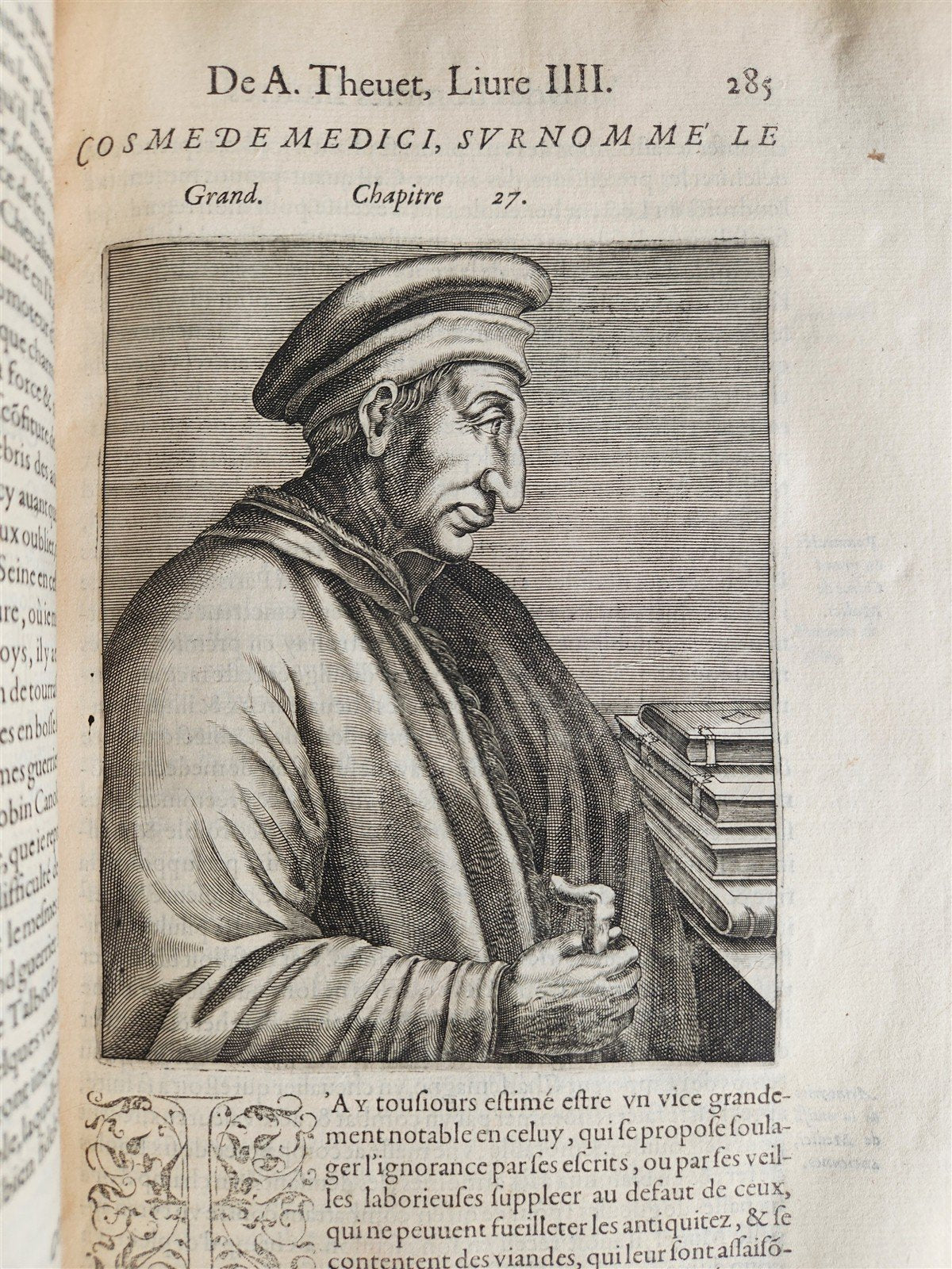 1584 ILLUSTRIOUS GREEK LATIN PAGAN MEN Thevet antique MASSIVE FOLIO illustrated