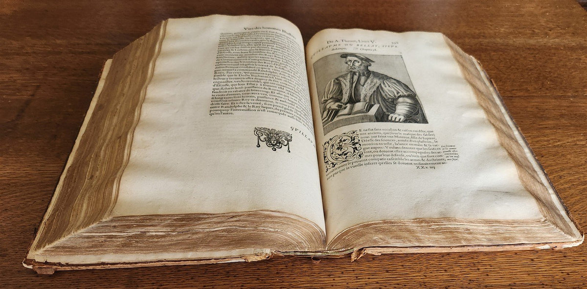 1584 ILLUSTRIOUS GREEK LATIN PAGAN MEN Thevet antique MASSIVE FOLIO illustrated