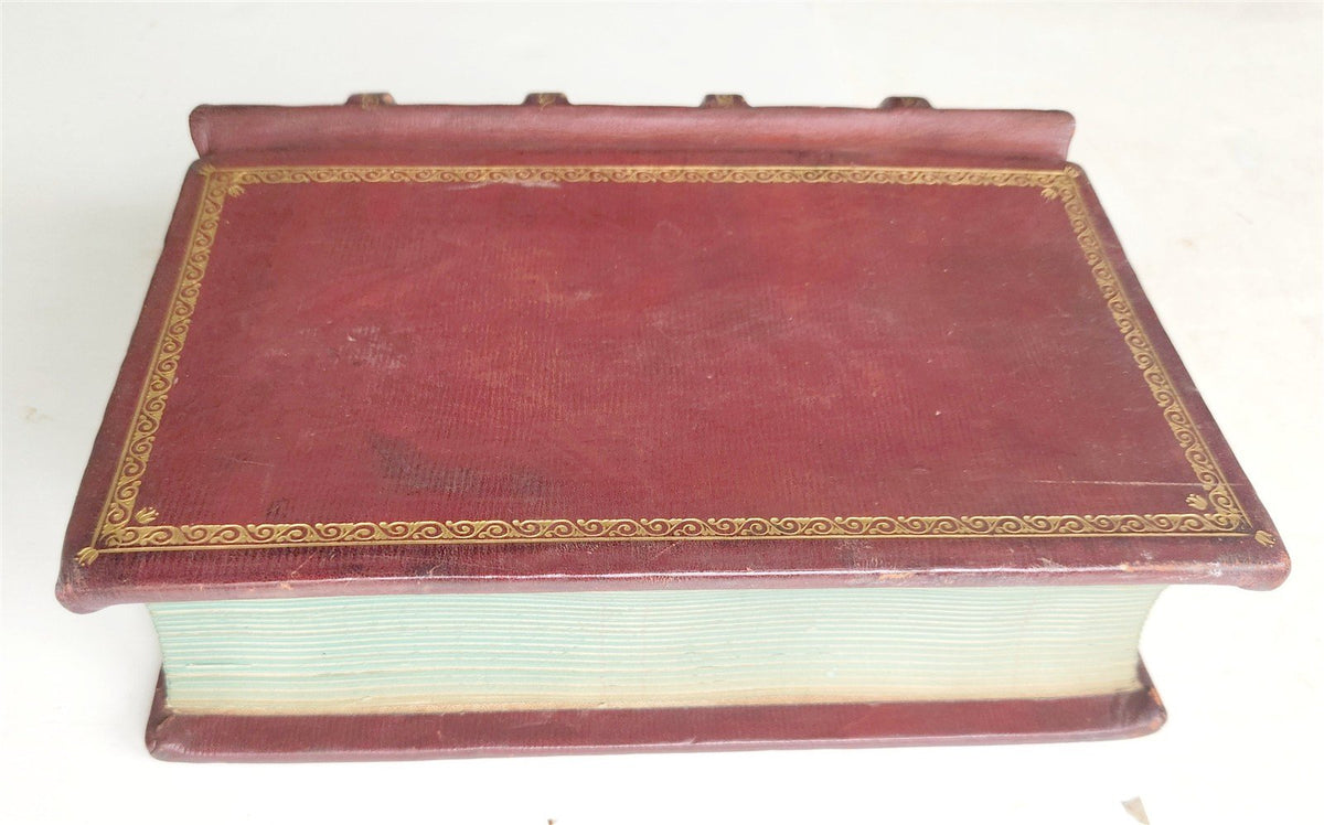 1913 CASH JOURNAL decorative leather binding ANTIQUE