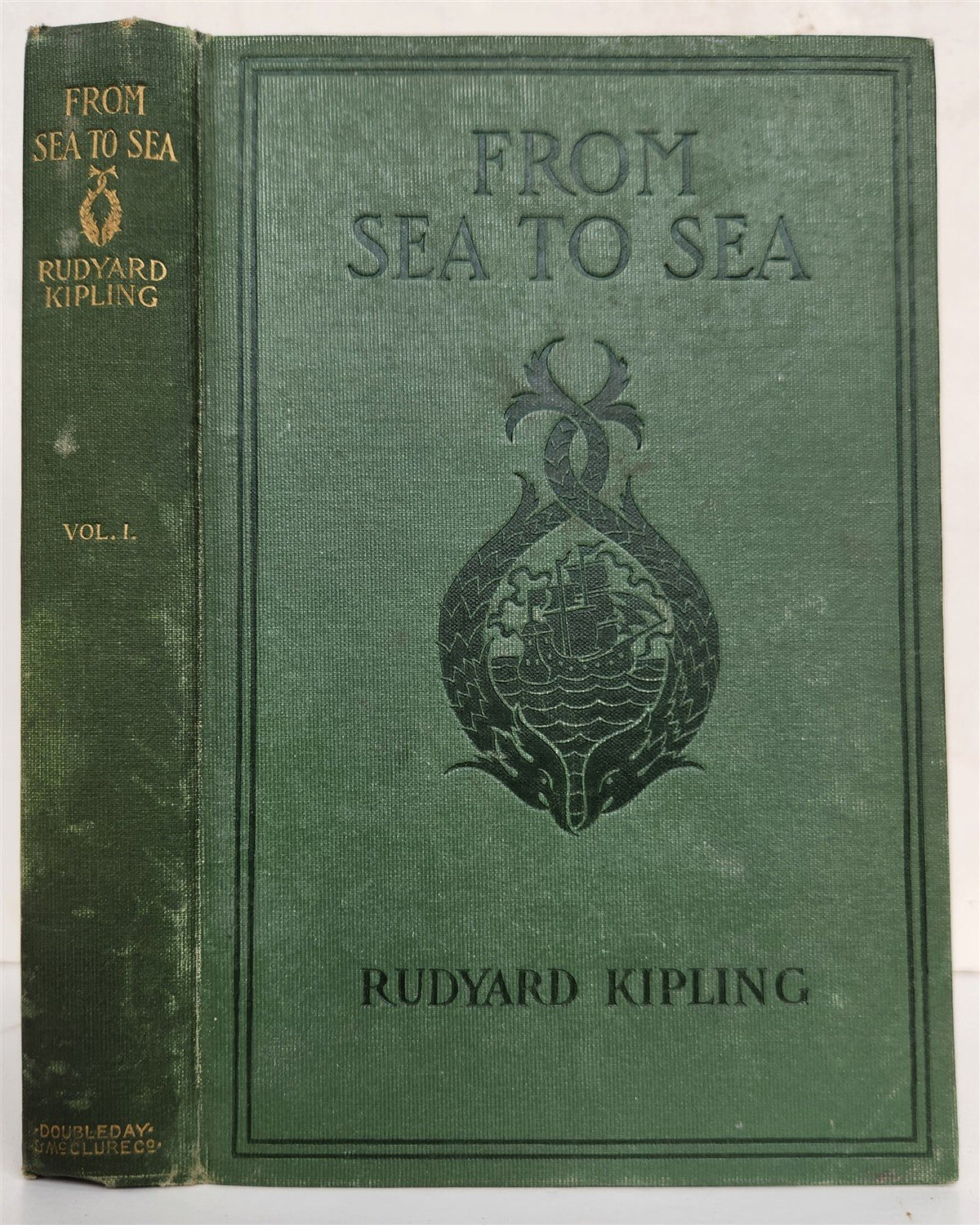 1899 FROM SEA TO SEA letters of travel by RUDYARD KIPLING antique Vol. I