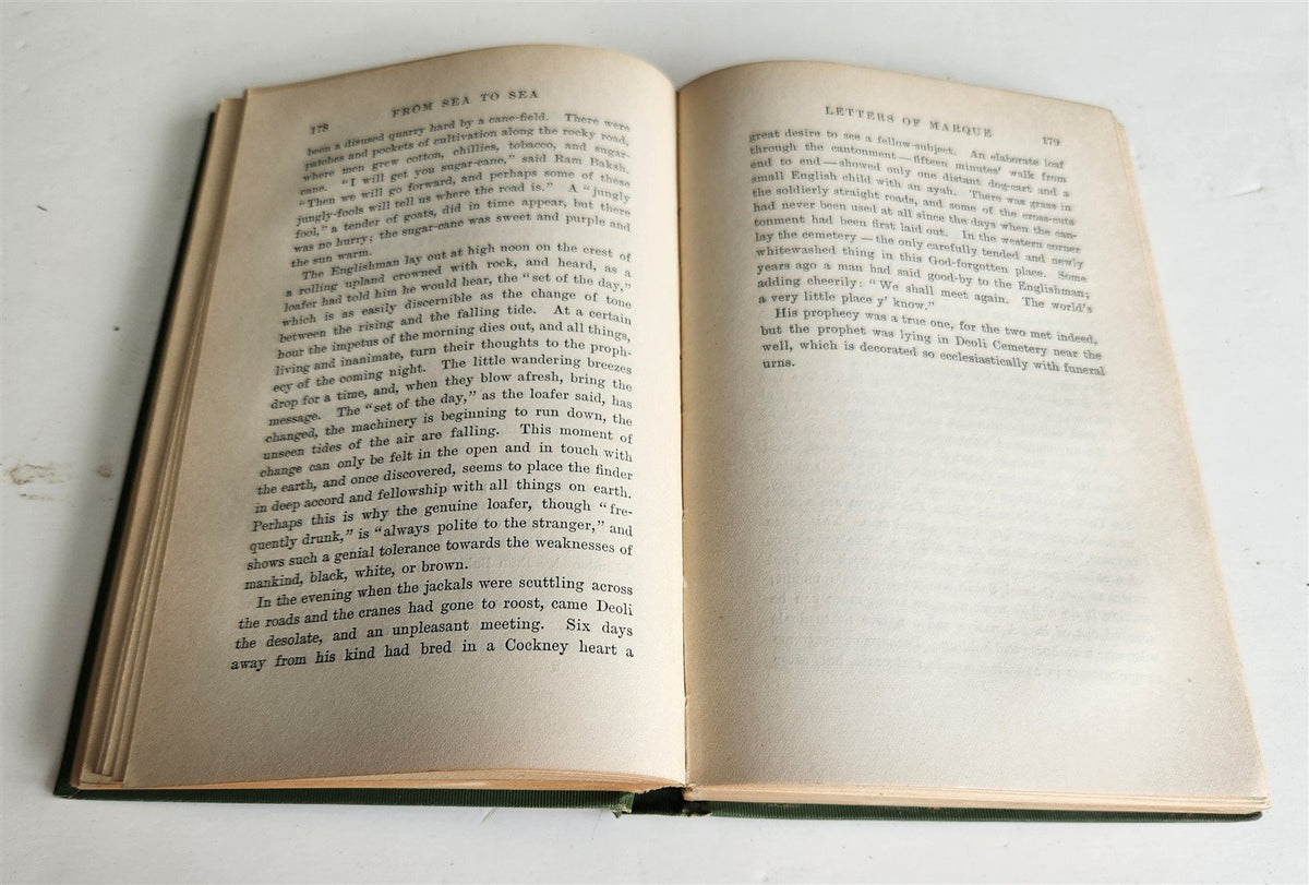 1899 FROM SEA TO SEA letters of travel by RUDYARD KIPLING antique Vol. I