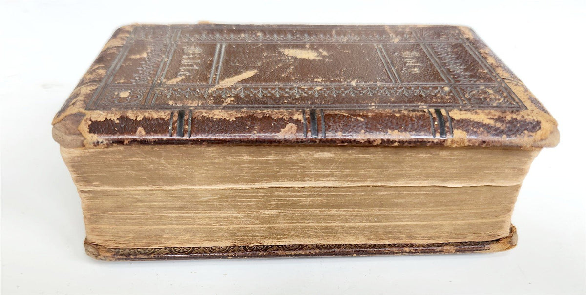 1858 BIBLE in ENGLISH OLD and NEW TESTAMENT antique AMERICANA