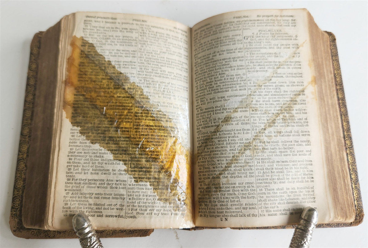 1858 BIBLE in ENGLISH OLD and NEW TESTAMENT antique AMERICANA