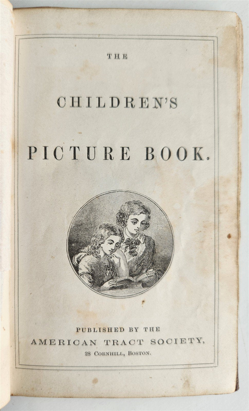 1850s CHILDREN'S PICTURE BOOK ILLUSTRATED antique AMERICANA