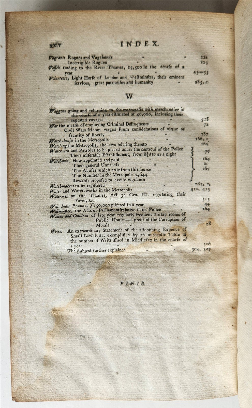 1798 TREATISE on POLICE of LONDON CRIMES & MISDEMEANORS antique 1st AMERICAN ED.