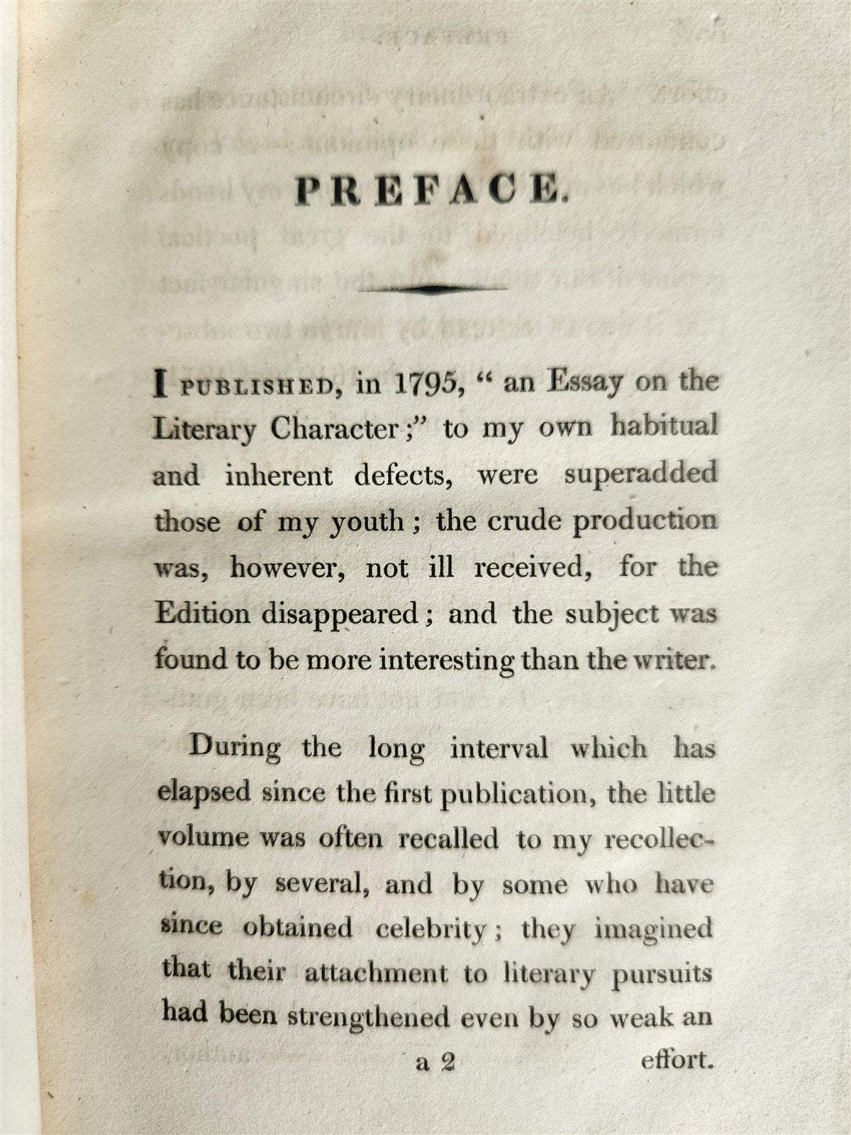 1818 THE LITERARY CHARACTER illustrated by the history of MEN of GENIUS antique