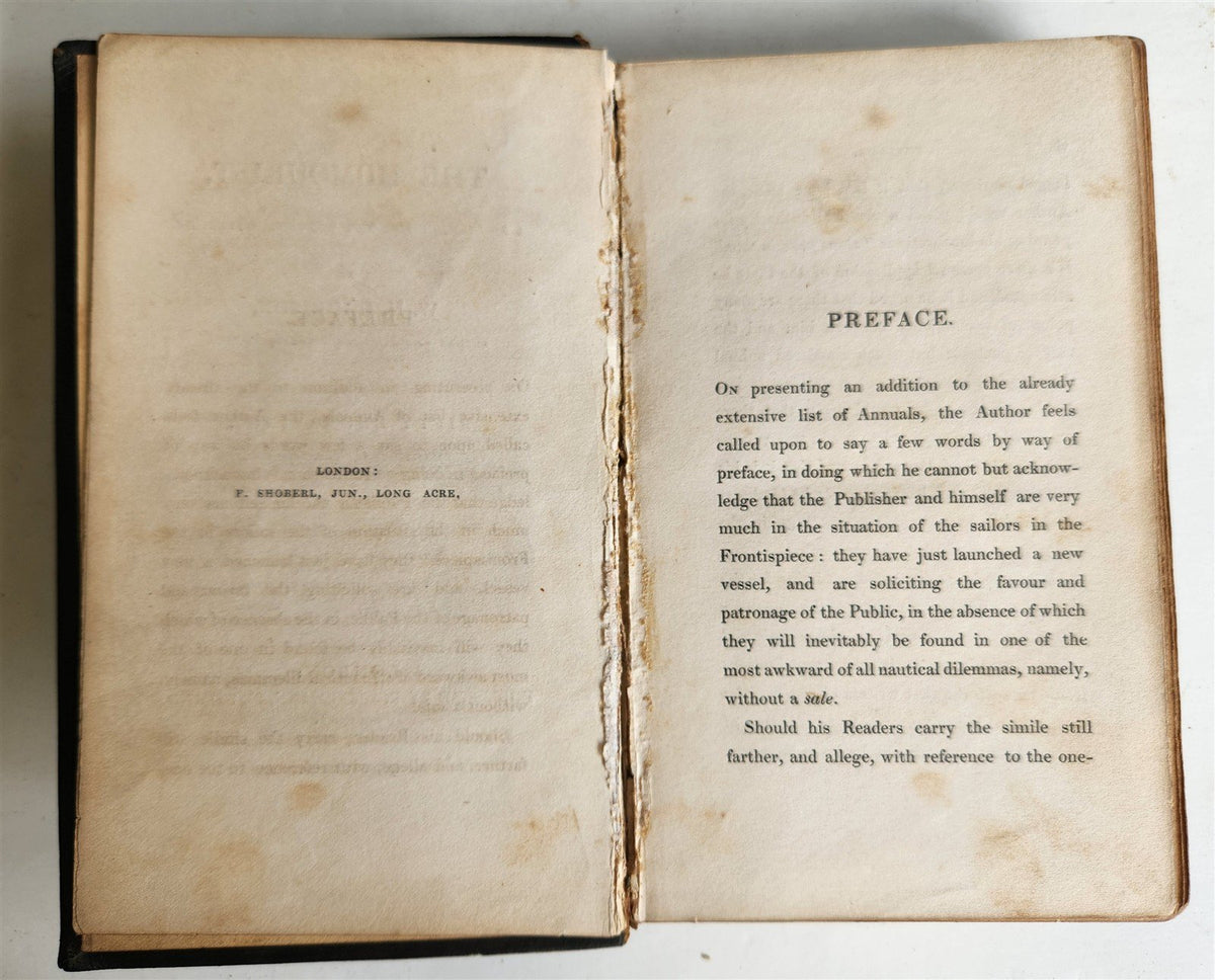 1831 HUMOURIST companion for Christmas fireside by Harrison antique ILLUSTRATED