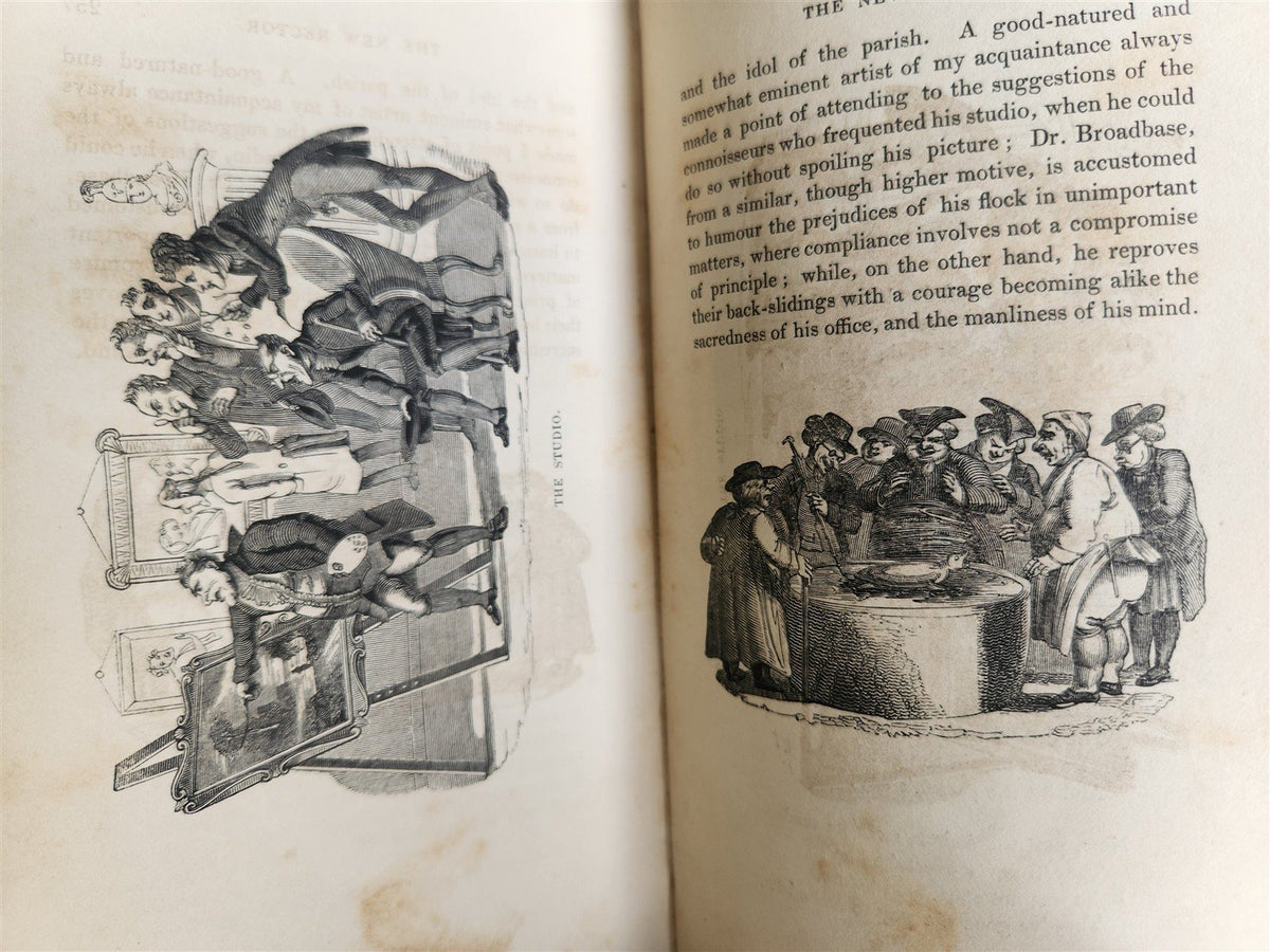 1831 HUMOURIST companion for Christmas fireside by Harrison antique ILLUSTRATED