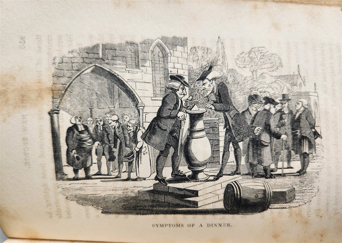 1831 HUMOURIST companion for Christmas fireside by Harrison antique ILLUSTRATED