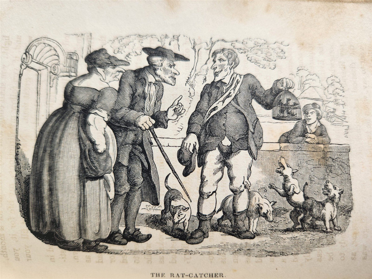 1831 HUMOURIST companion for Christmas fireside by Harrison antique ILLUSTRATED