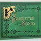 1876 SILHOUETTES & SONGS illustrative of months 12 designs antique ILLUSTRATED