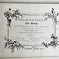 1876 SILHOUETTES & SONGS illustrative of months 12 designs antique ILLUSTRATED