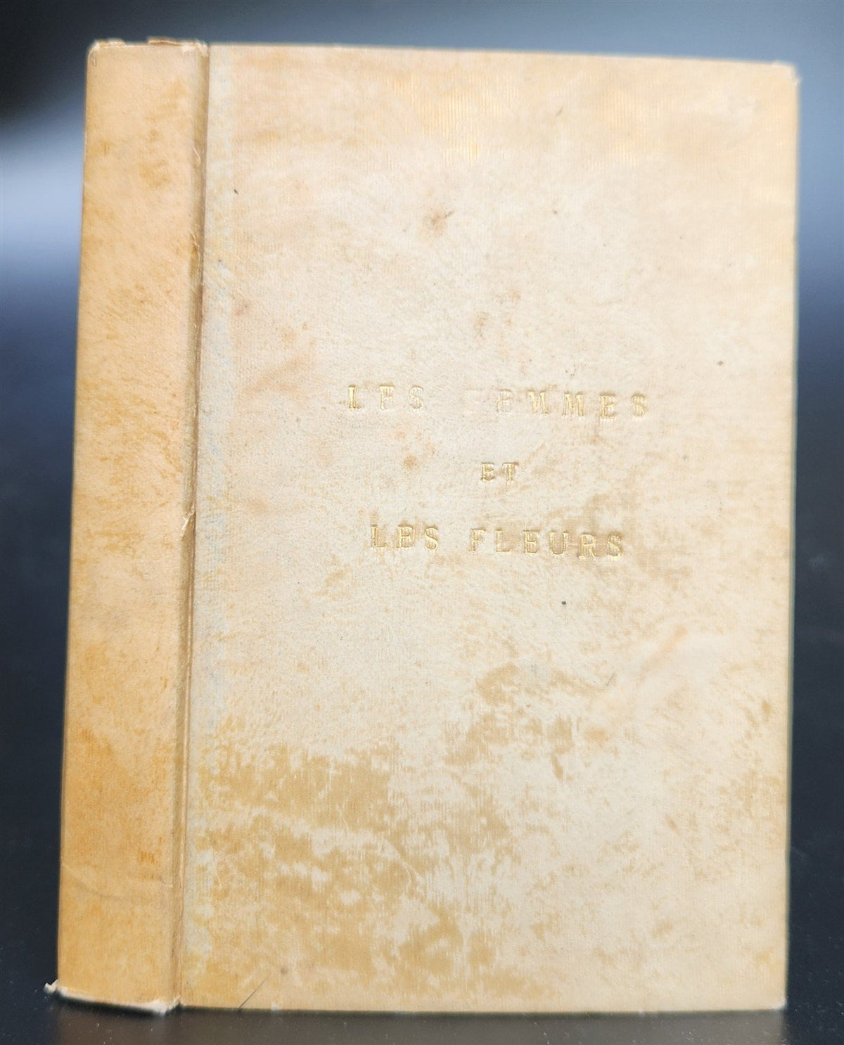 1860s LES FEMMES et LES FLEURS antique ILLUSTRATED in COLOR