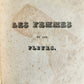 1860s LES FEMMES et LES FLEURS antique ILLUSTRATED in COLOR