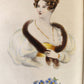 1860s LES FEMMES et LES FLEURS antique ILLUSTRATED in COLOR