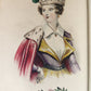 1860s LES FEMMES et LES FLEURS antique ILLUSTRATED in COLOR