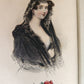 1860s LES FEMMES et LES FLEURS antique ILLUSTRATED in COLOR