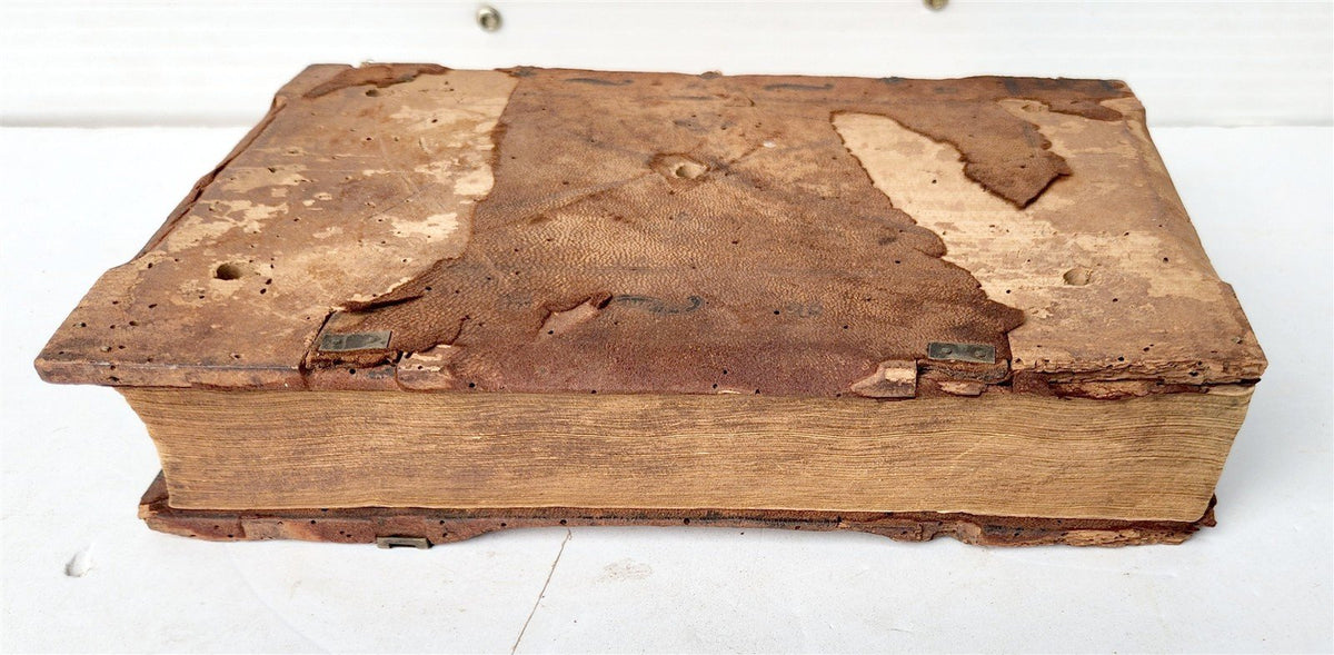 1516 POST-INCUNABULA BIBLE COMMENTARIES by ST. AMBROSE antique