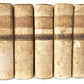 1750s UNIVERSAL HISTORY in ITALIAN 5 VELLUM BOUND VOLUMES antique