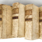 1750s UNIVERSAL HISTORY in ITALIAN 5 VELLUM BOUND VOLUMES antique