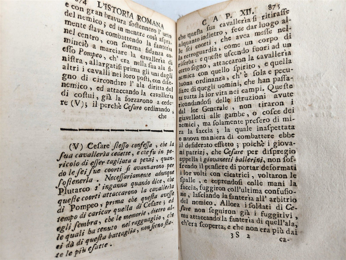 1750s UNIVERSAL HISTORY in ITALIAN 5 VELLUM BOUND VOLUMES antique