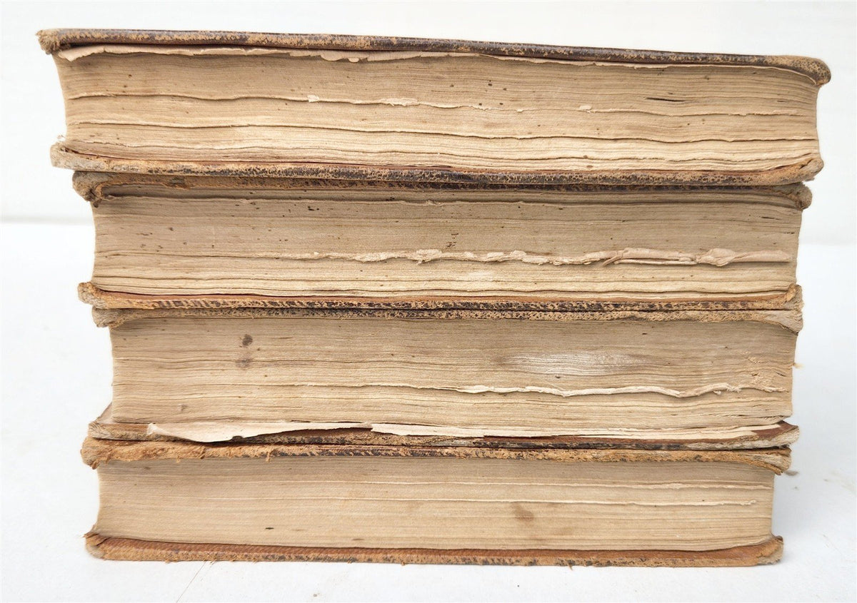 1804 PLUTARCH'S LIVES translated from original Greek 4 VOLUMES antique AMERICANA
