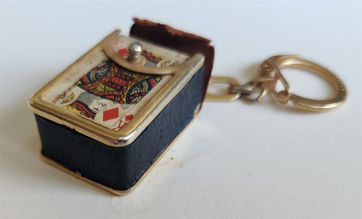 MINIATURE PLAYING CARDS DECK - VINTAGE KEY CHAIN