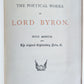 1890s THE POETICAL WORKS of LORD BYRON antique FINE GILT BLUE MOROCCO BINDING