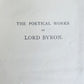 1890s THE POETICAL WORKS of LORD BYRON antique FINE GILT BLUE MOROCCO BINDING