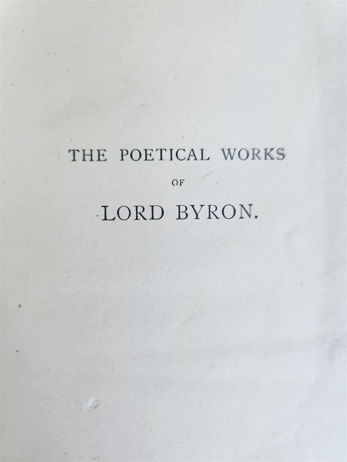 1890s THE POETICAL WORKS of LORD BYRON antique FINE GILT BLUE MOROCCO BINDING