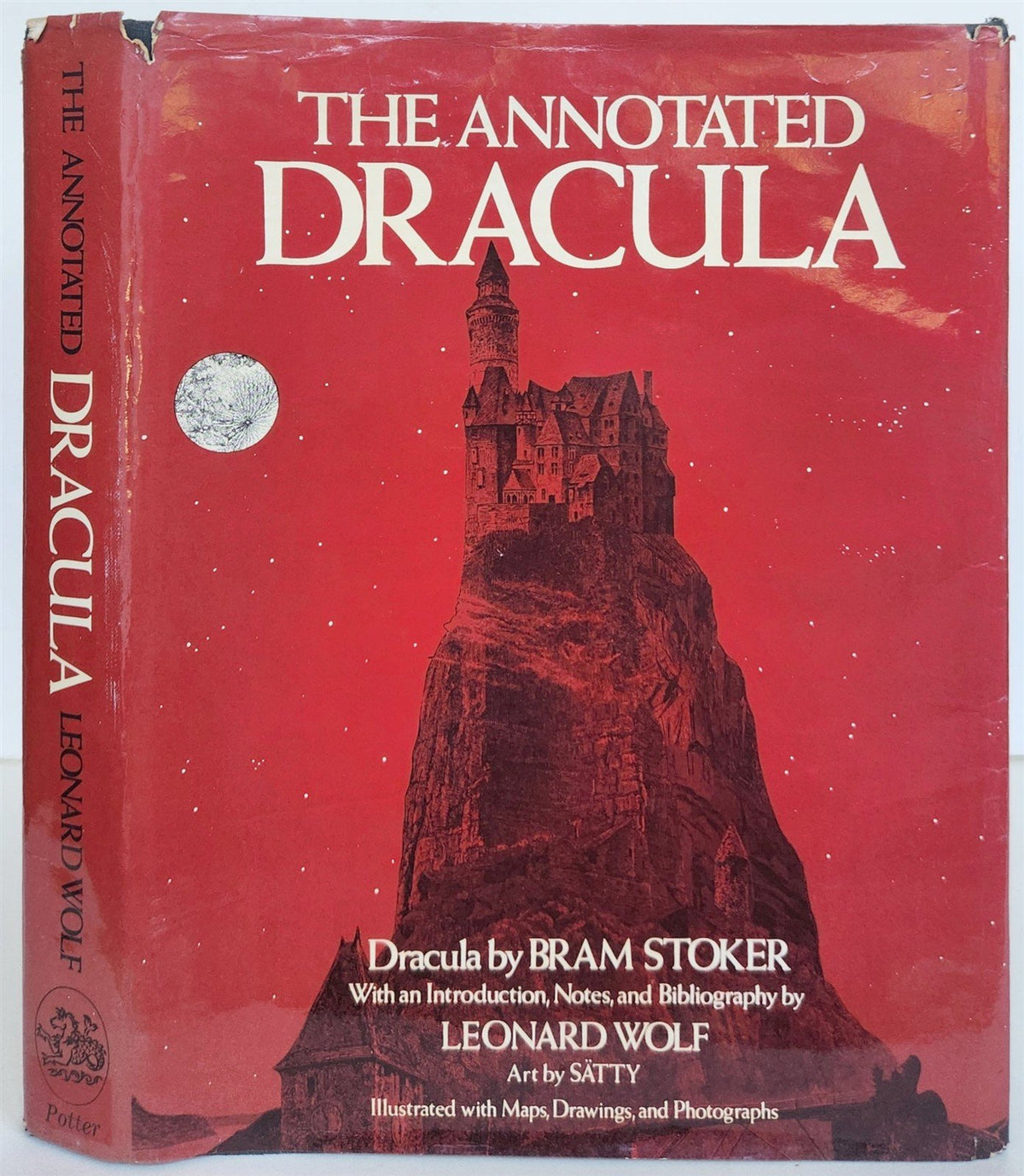1975 THE ANNOTATED DRACULA by Bram Stoker VINTAGE illustrated folio