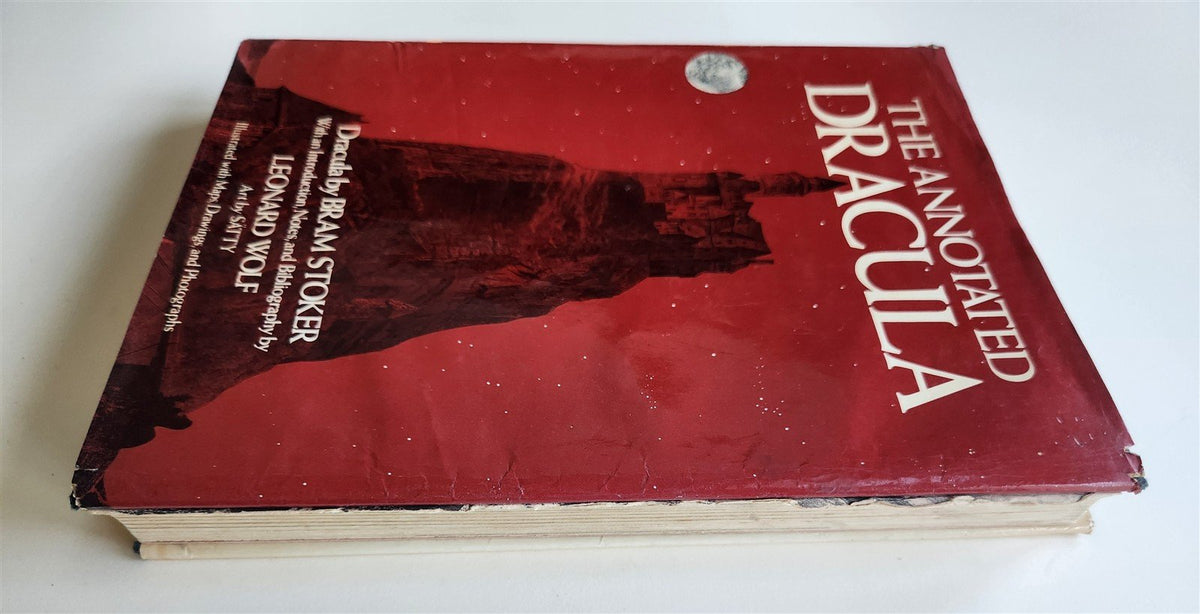 1975 THE ANNOTATED DRACULA by Bram Stoker VINTAGE illustrated folio