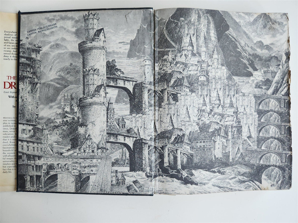 1975 THE ANNOTATED DRACULA by Bram Stoker VINTAGE illustrated folio