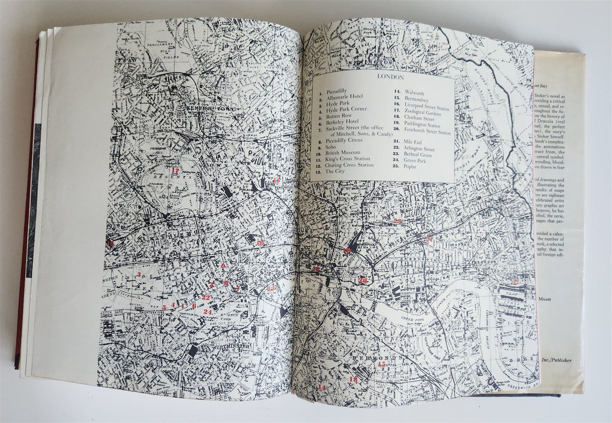 1975 THE ANNOTATED DRACULA by Bram Stoker VINTAGE illustrated folio