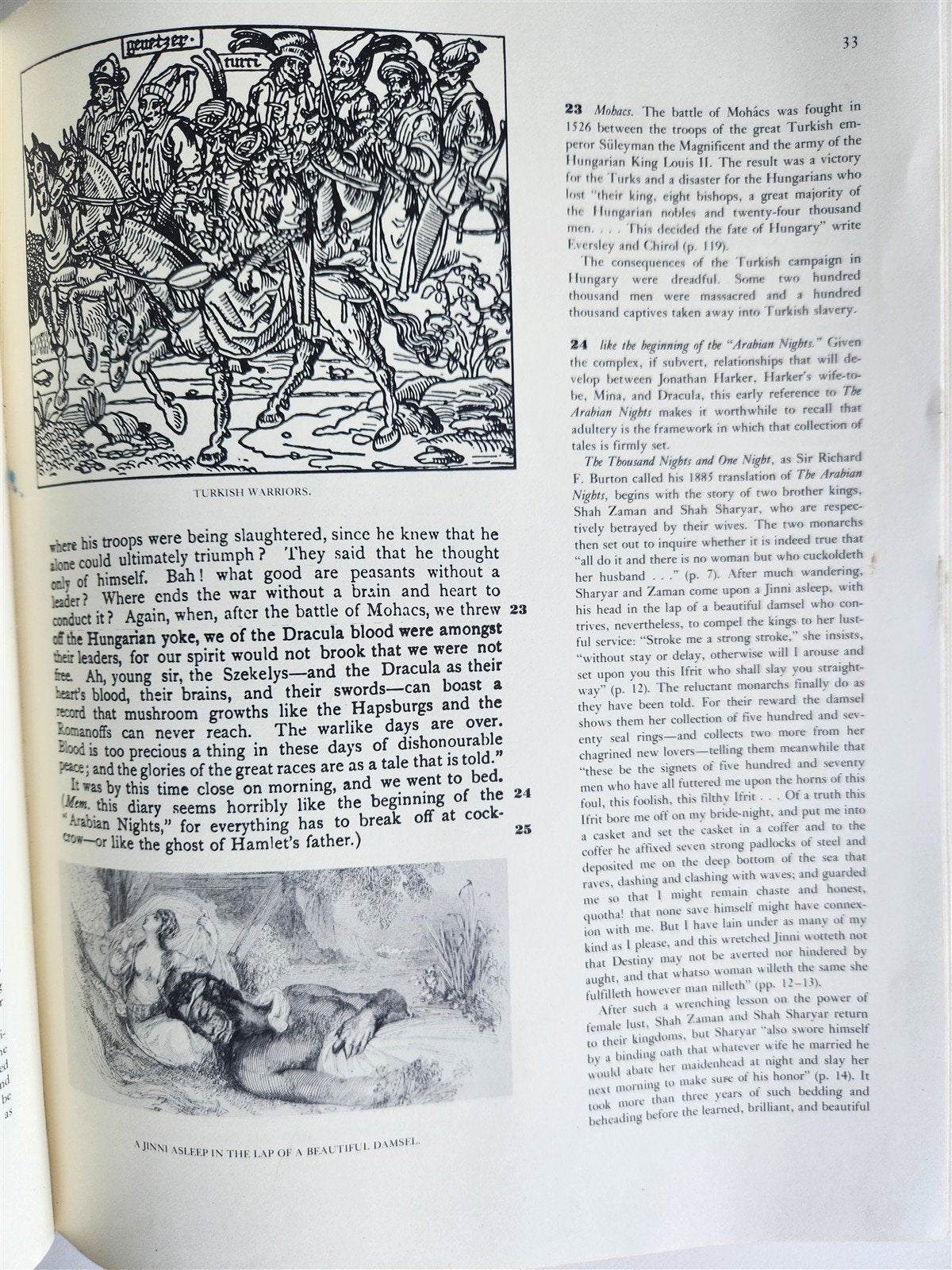 1975 THE ANNOTATED DRACULA by Bram Stoker VINTAGE illustrated folio