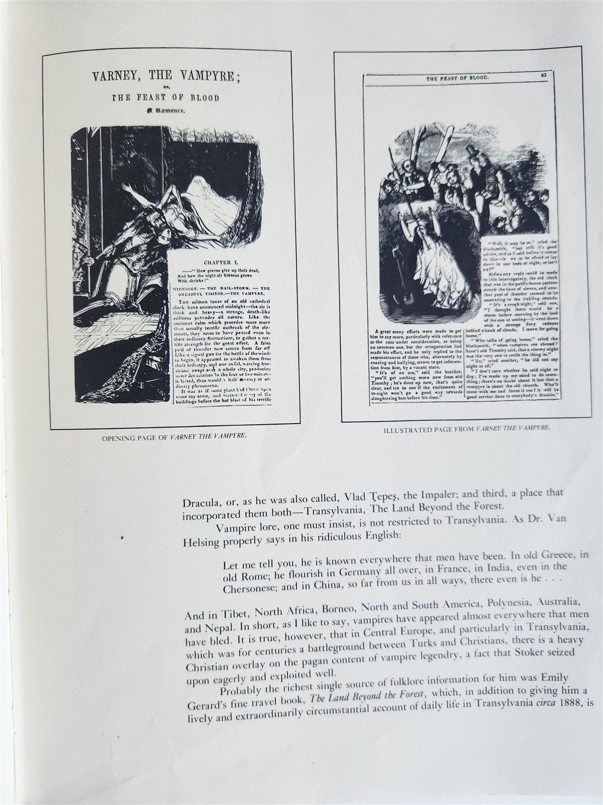 1975 THE ANNOTATED DRACULA by Bram Stoker VINTAGE illustrated folio
