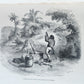1844 LIFE AND ADVENTURES OF ROBINSON CRUSOE by DANIEL DEFOE antique ILLUSTRATED