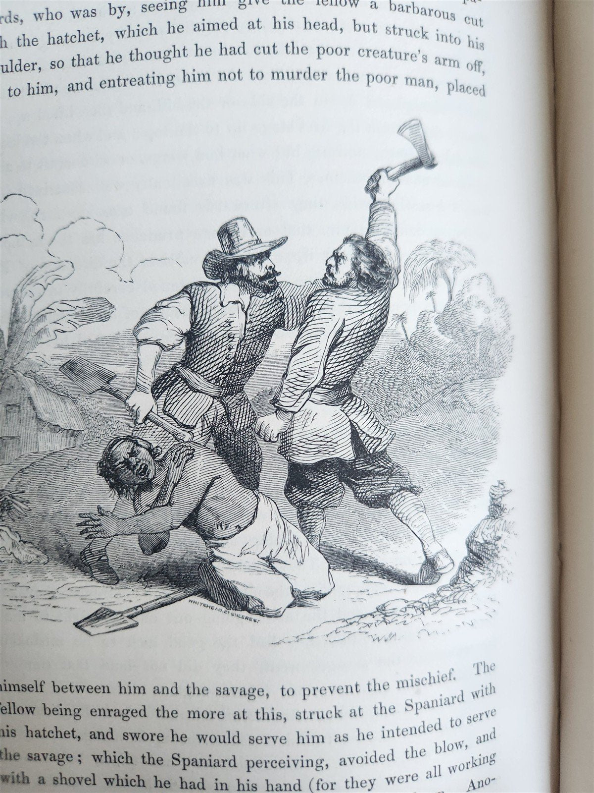 1844 LIFE AND ADVENTURES OF ROBINSON CRUSOE by DANIEL DEFOE antique ILLUSTRATED