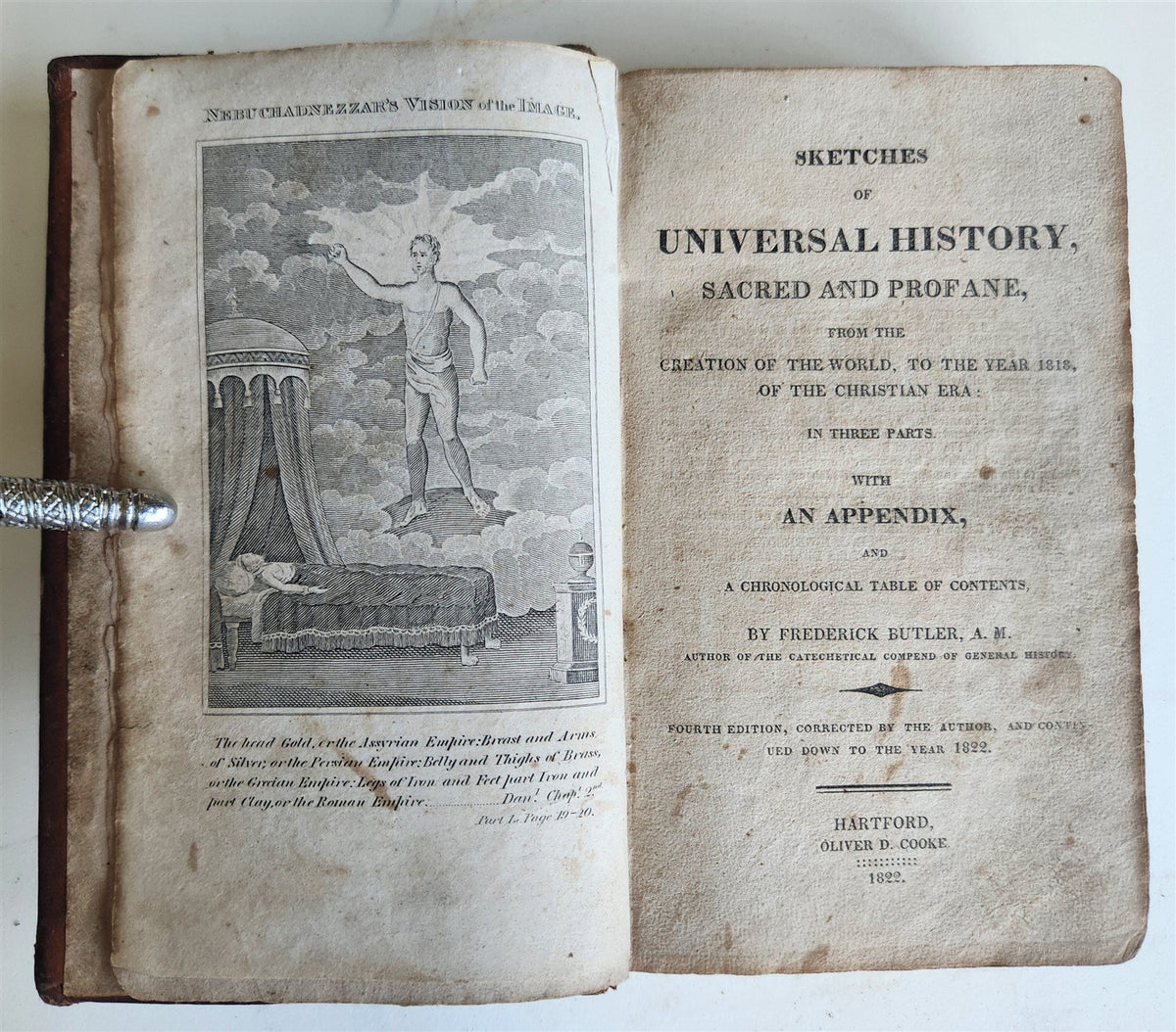 1822 SKETCHES of UNIVERSAL HISTORY SACRED & PROFANE F.Butler antique ILLUSTRATED