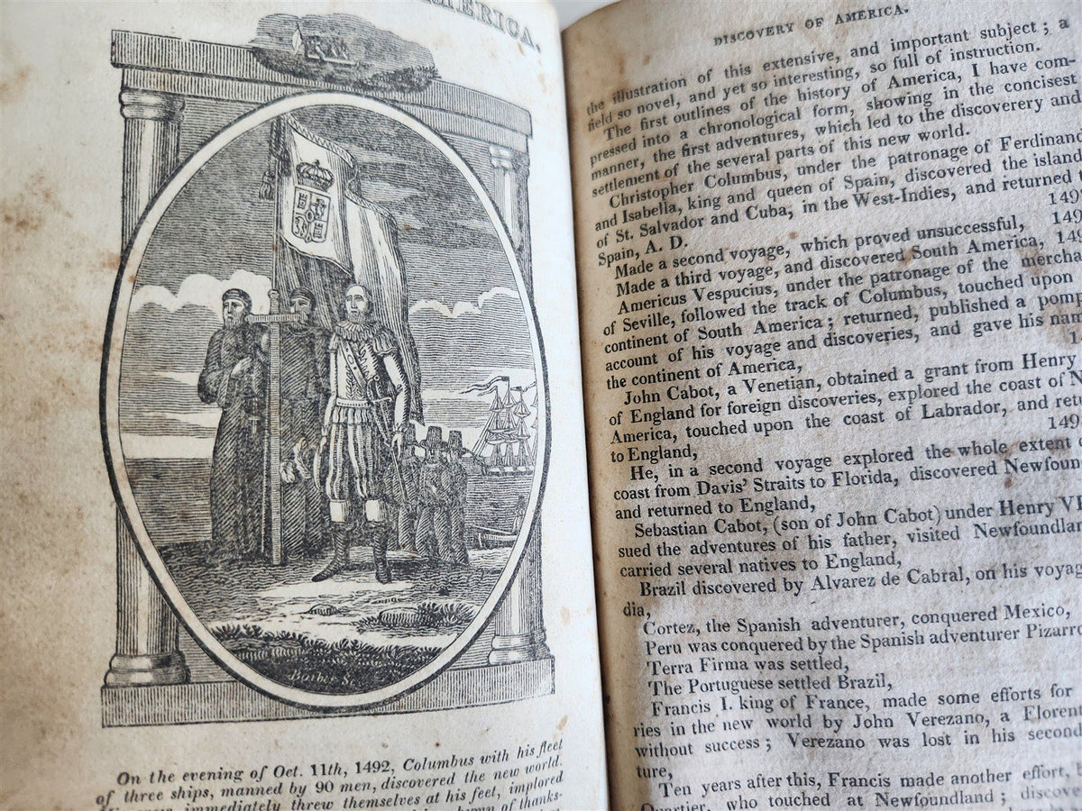 1822 SKETCHES of UNIVERSAL HISTORY SACRED & PROFANE F.Butler antique ILLUSTRATED