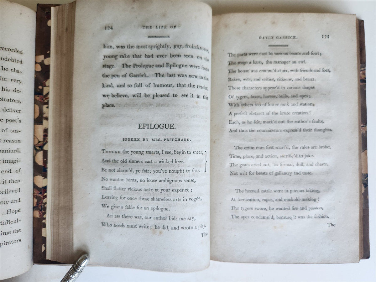 1801 THE LIFE OF DAVID GARRICK by Arthur Murphy antique 2 VOLUMES