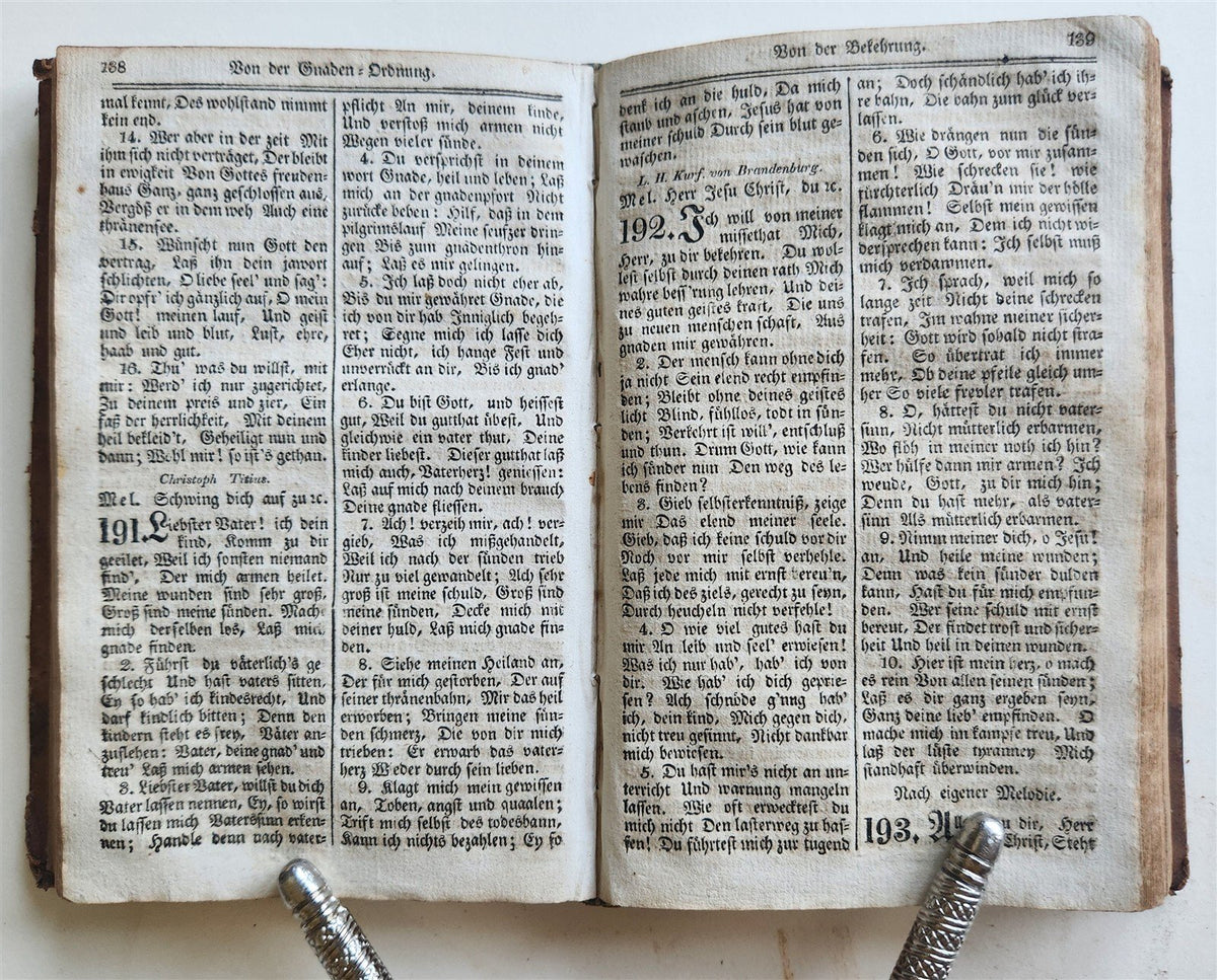 1885 Norwegian church hymnal KIRKESALMEBOG antique BRASS EDGES w/ CLASP