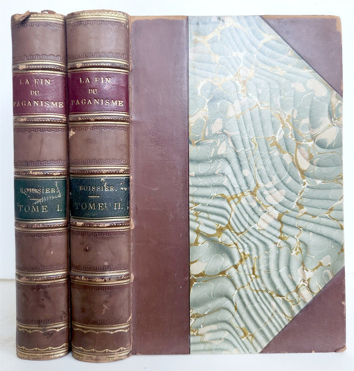 1894 LA FIN DU PAGANISME antique 2 VOLUMES in French