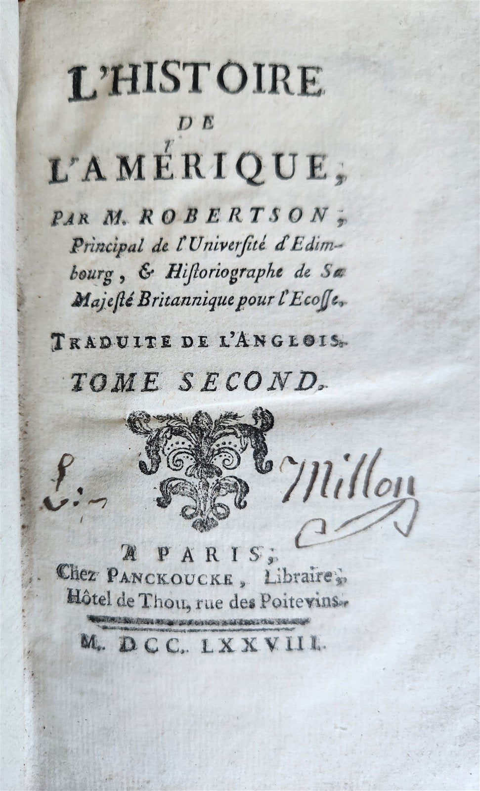 1778 HISTORY of AMERICA 4 VOLS ILLUSTRATED w/MAPS antique M. Robertson in FRENCH