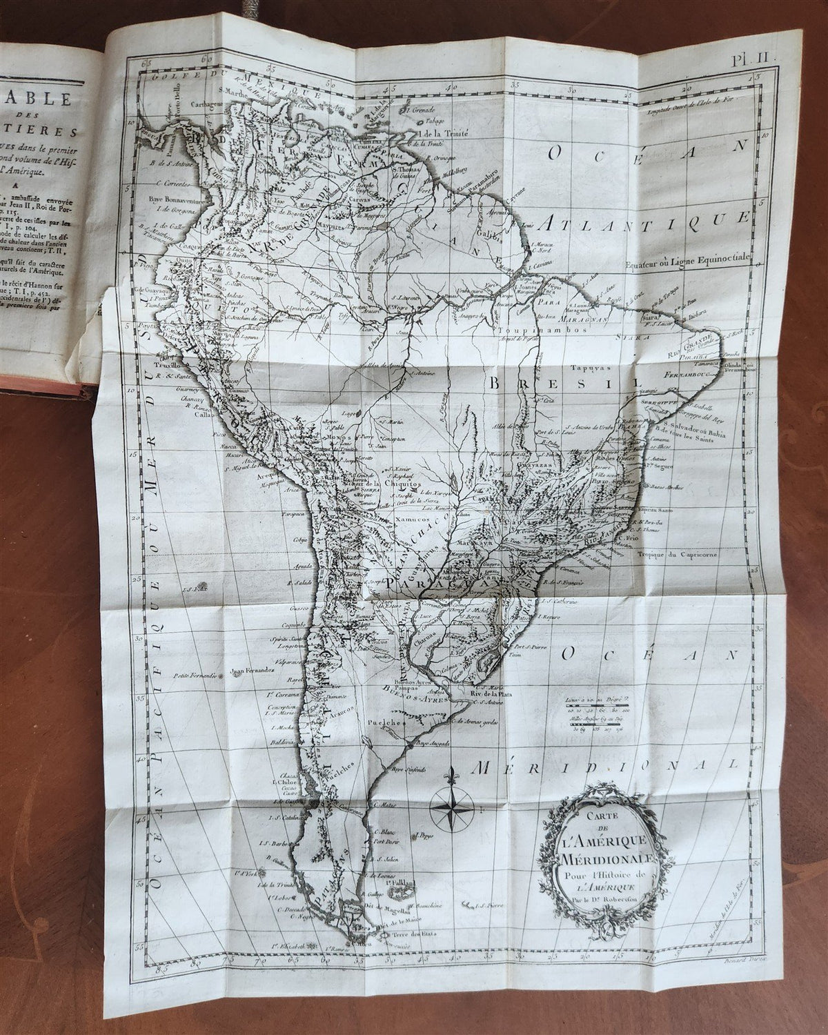 1778 HISTORY of AMERICA 4 VOLS ILLUSTRATED w/MAPS antique M. Robertson in FRENCH