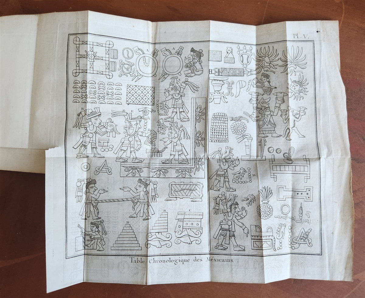1778 HISTORY of AMERICA 4 VOLS ILLUSTRATED w/MAPS antique M. Robertson in FRENCH